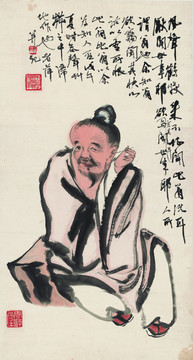 齊白石望福圖