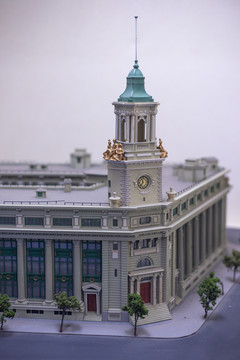 上海邮政大楼老建筑模型