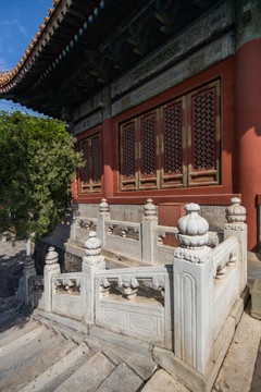 北京古建筑汉白玉栏杆