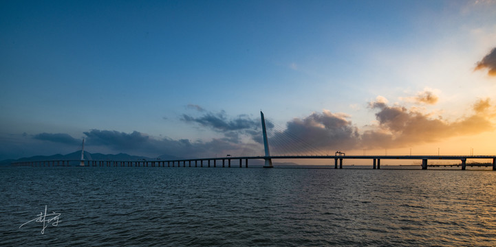 深圳湾大桥桥梁素材建筑深圳风景