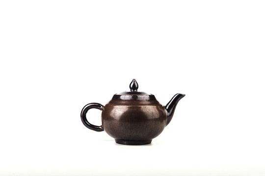 瓷器茶壶特写