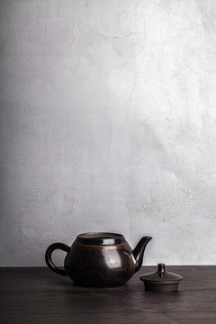 瓷器茶杯茶壶茶具摆拍