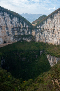 重庆奉节小寨天坑地质地貌