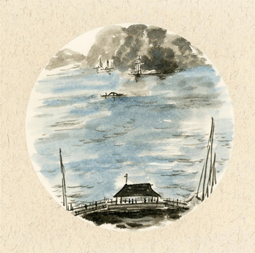 國(guó)畫風(fēng)景山水