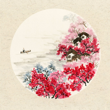 桃花源記國畫