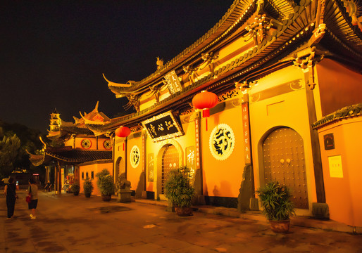 温州江心寺夜景