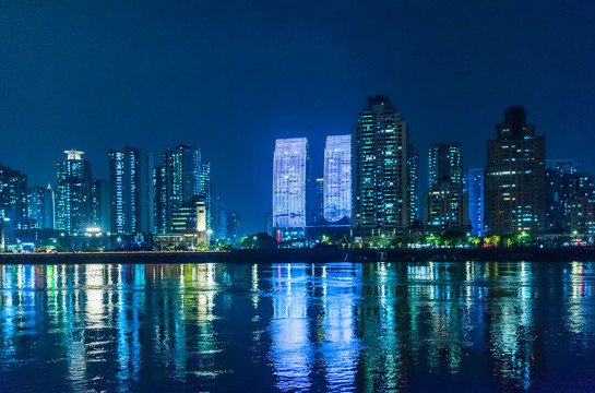 江心屿看温州夜景