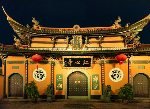 温州江心寺夜景
