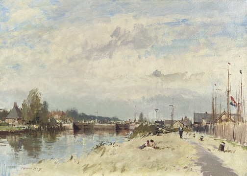 爱德华·西戈 阿姆斯特丹运河旁