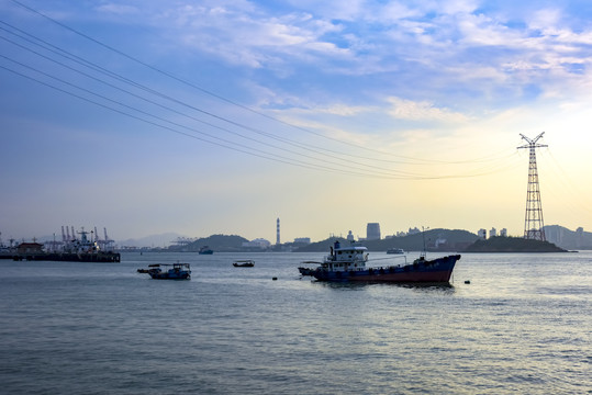 厦门海湾黄昏