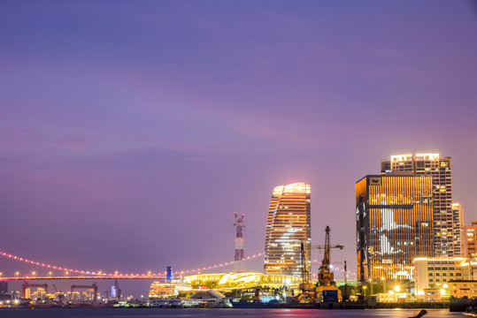 厦门海湾夜景