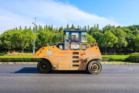 道路施工现场