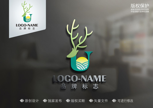 鹿logo鹿标志