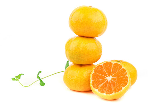 蜜橘白底图