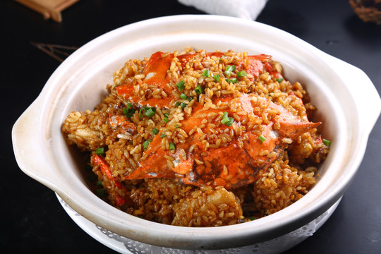 香米肉蟹煲