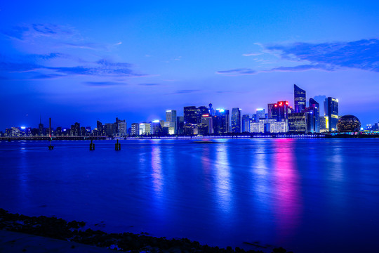 杭州钱江新城夜景