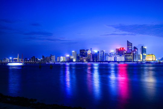 杭州钱江新城夜景