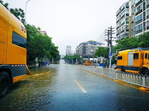 街道淹水