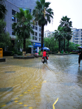 街道淹水