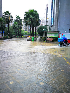 街道淹水