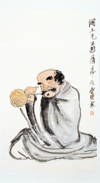 齊白石小品羅漢酒壺