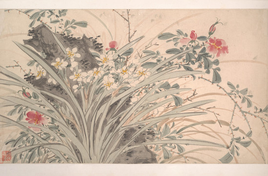 陳淳花卉圖