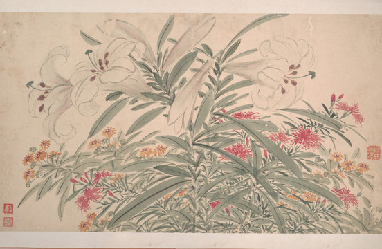 陳淳花卉圖