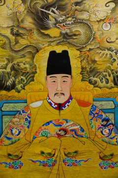 陳洪綬明朝皇帝像