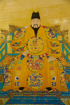 陳洪綬明朝皇帝像