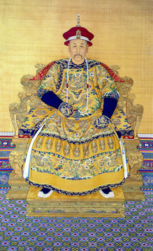郎世寧雍正皇帝朝服畫(huà)像