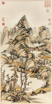 愛(ài)新覺(jué)羅永瑢山水軸