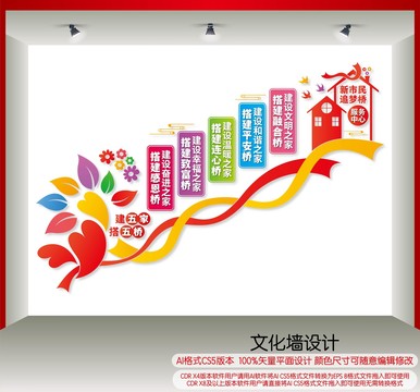 五橋五家樓梯間文化墻