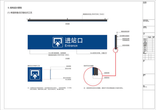 火车站出站口灯箱工艺图