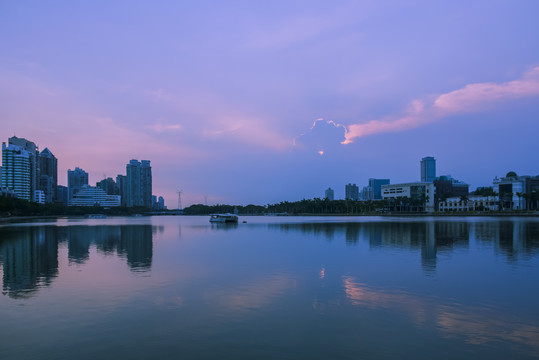 厦门筼筜湖黄昏