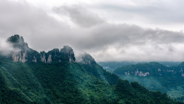 湘西矮寨大桥景区风景