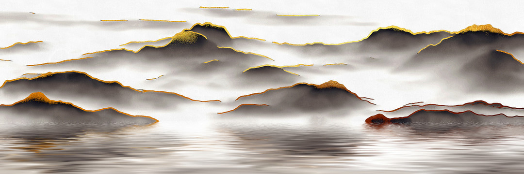 山水裝飾畫