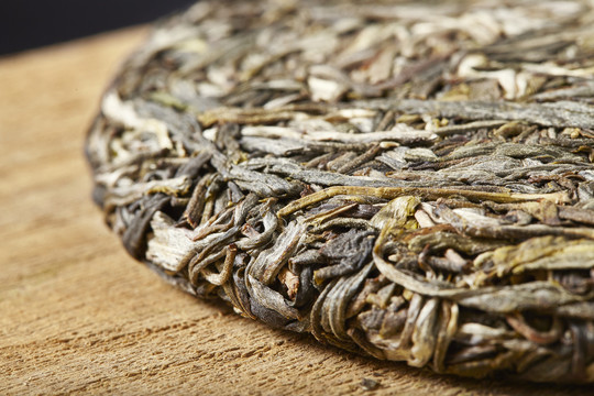 普洱茶茶饼特写