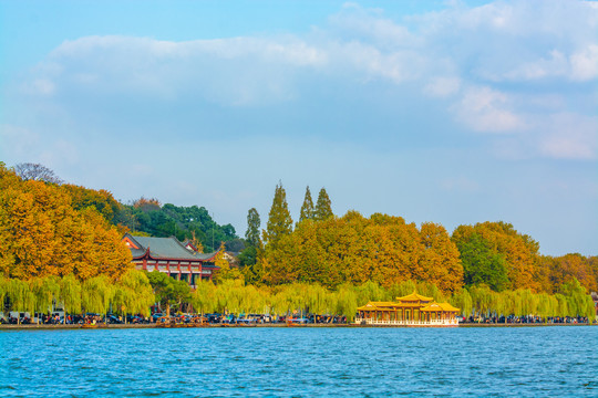 西湖秋景