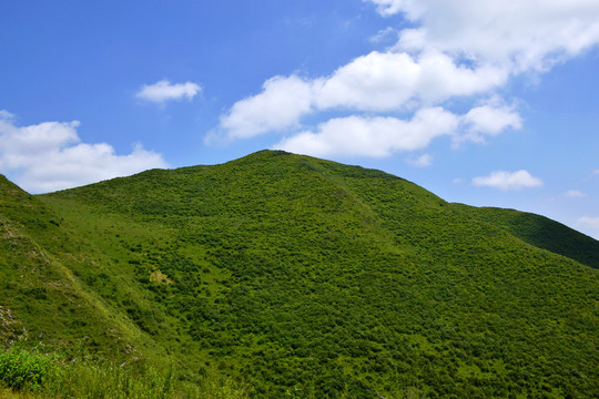 蓝天白云青山绿树