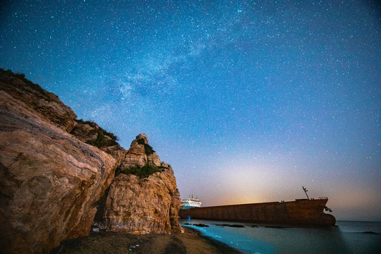 仰望星空銀河星星