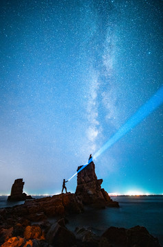 仰望星空銀河星星