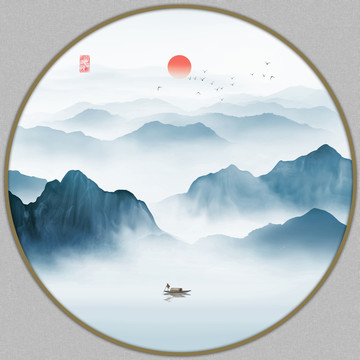 新中式山水畫(huà)