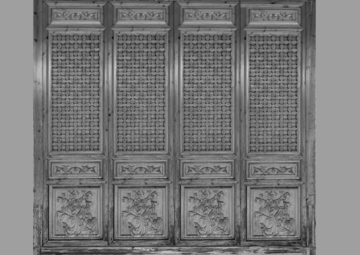 中式古建旧大门