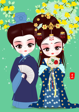 古風(fēng)情侶