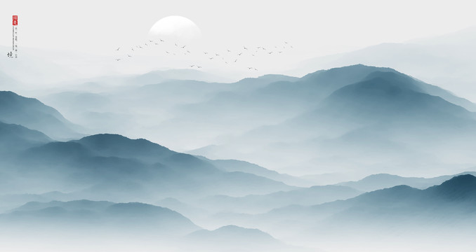 禪意山水畫