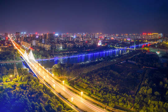 济宁城区夜景