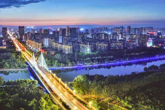 济宁城市夜景