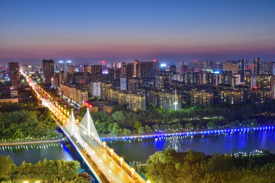 济宁城市夜景