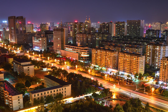 济宁城市夜景