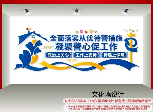 從優(yōu)待警文化墻